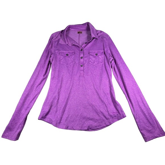 Marmot Tops - Marmot Womens Polo Long Sleeve Shirt Purple Size Small